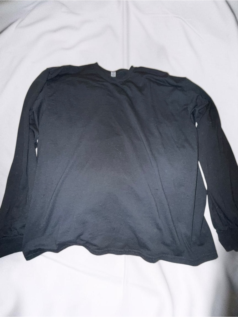 Gilden Black Long-Sleeve Crewneck Shirt